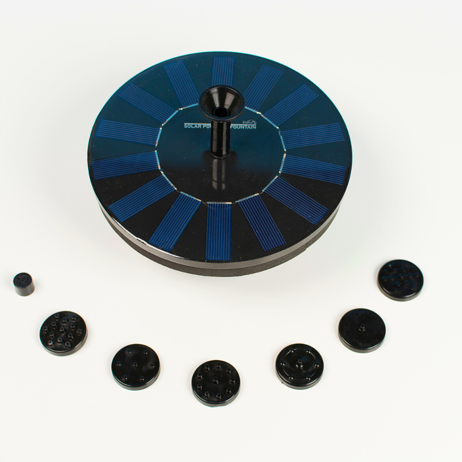 AquaFlow Solar – Fonte Flutuante 100% Energia Solar | 7 Jatos Intercambiáveis