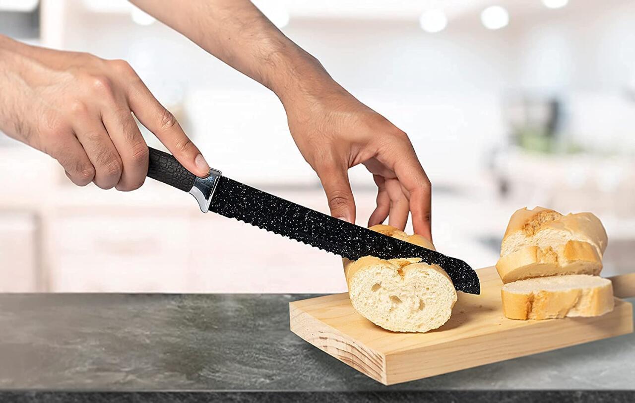 BlackPro Chefs – Kit 5 Facas + Descascador Profissionais| Design Moderno e Corte Preciso