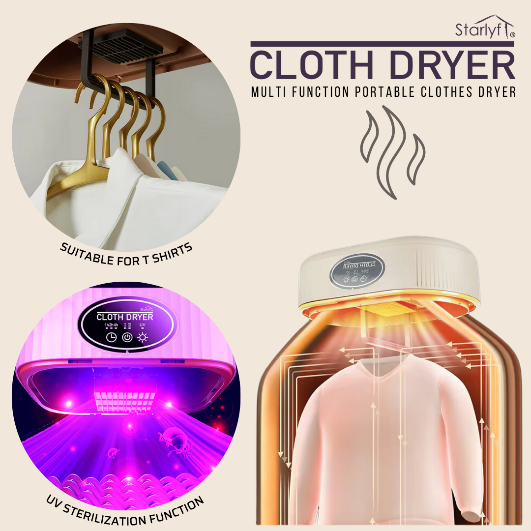 Revolução no Lavar e Secar: Esterilização UV + Secagem Rápida em Qualquer Lugar