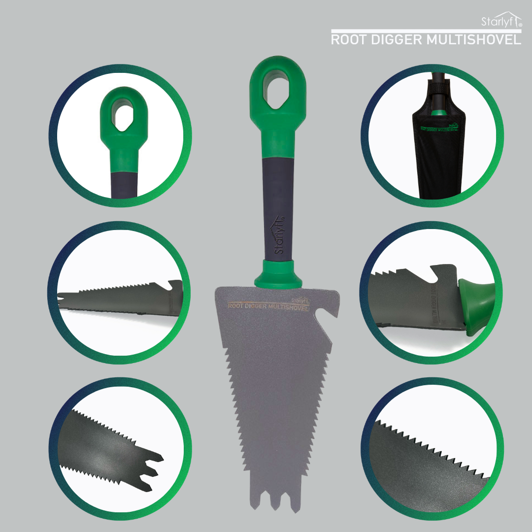 O Canivete Suíço da Jardinagem: Pá, Ancinho, Serra e Abre-Latas num Só