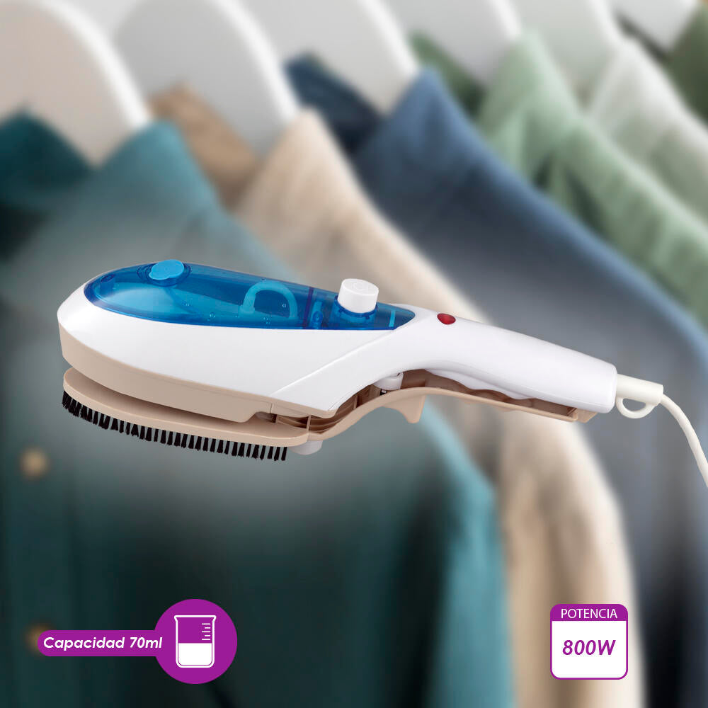 Desenruga em 30 Segundos: Ferro Portátil 800W para Roupas e Cortinas