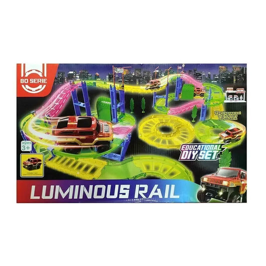 Corrida de Cores no Escuro: Carro LED + Pista Fluorescente para Pequenos Pilotos