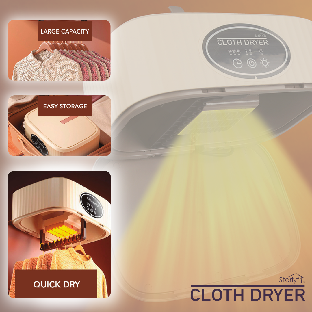 Revolução no Lavar e Secar: Esterilização UV + Secagem Rápida em Qualquer Lugar